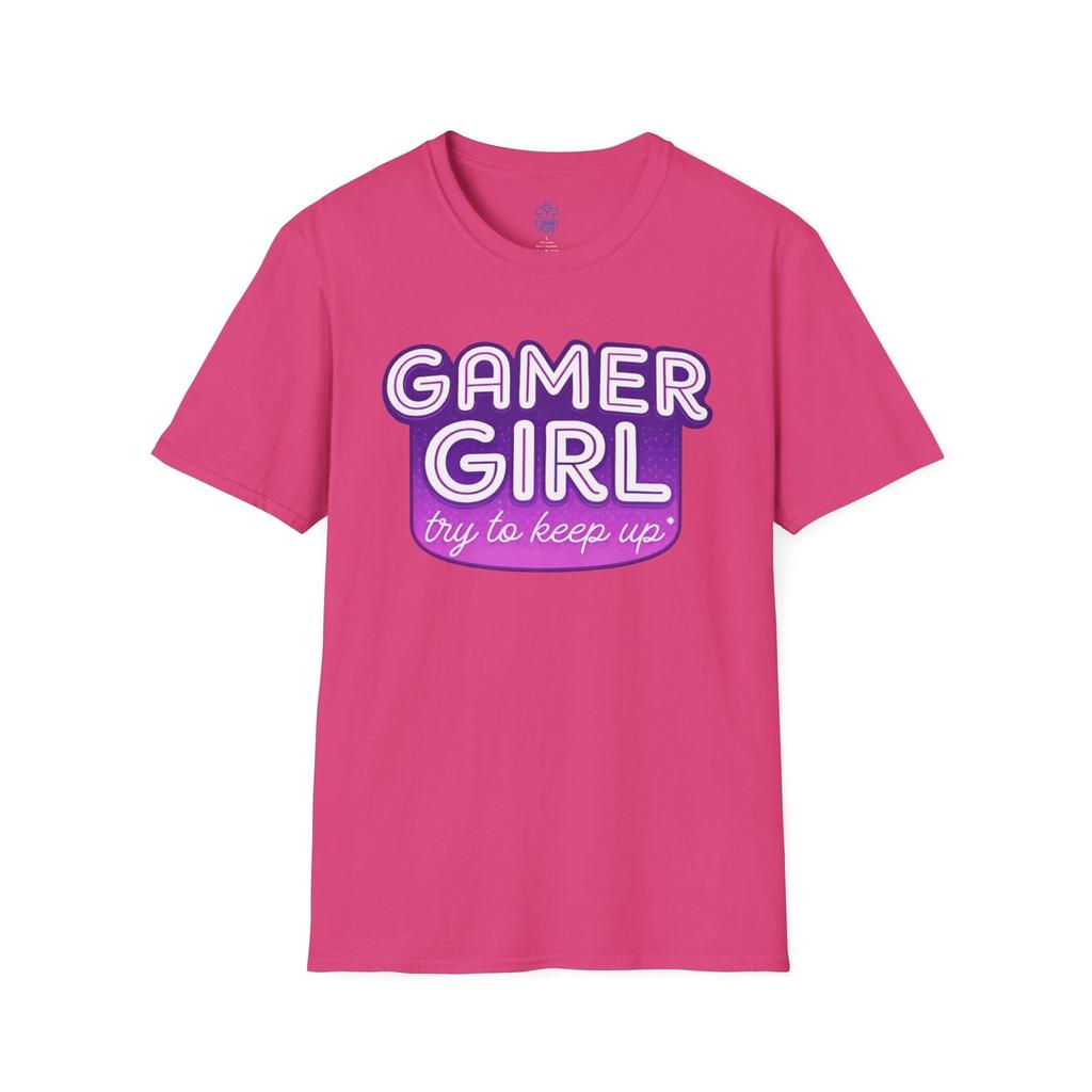 Gamer Girl Can You Guys Keep Up Unisex Softstyle T Shirt