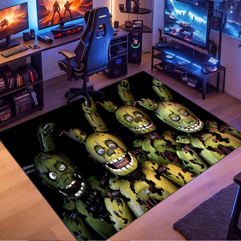 Tappeto da Pavimento Five Nights at Freddy's Springtrap, Zerbino Antiscivolo per Sala Giochi