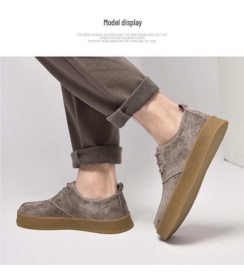 Zapatos Casuales de Cuero con Cordones de Gamuza para Hombre Europeos - Tendencia 2022