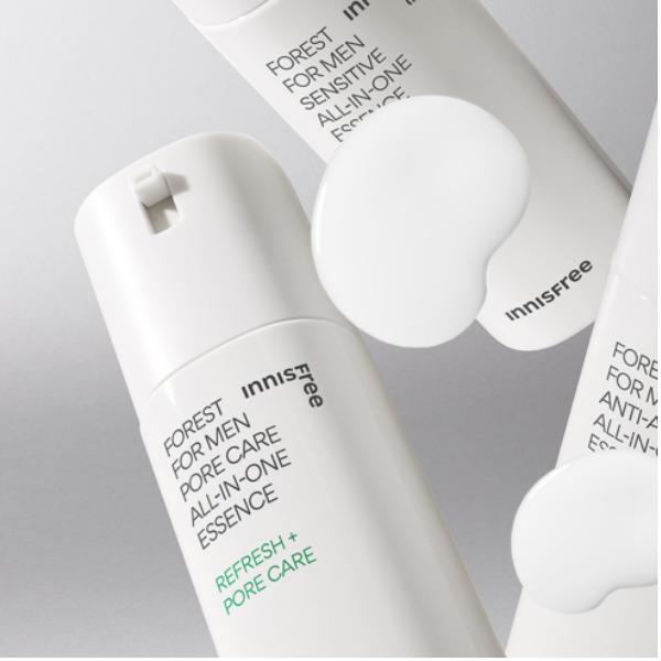 Innisfree Forest For Men Conjunto Especial Tudo-em-Um de 3 Passos (Essência + Espuma de Barbear e Limpeza)