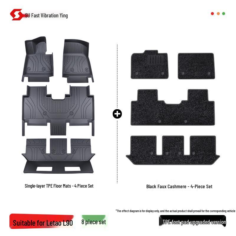 2025 Lixiang L90 TPE Full Coverage Floor Mats Interior Carpet with Fan