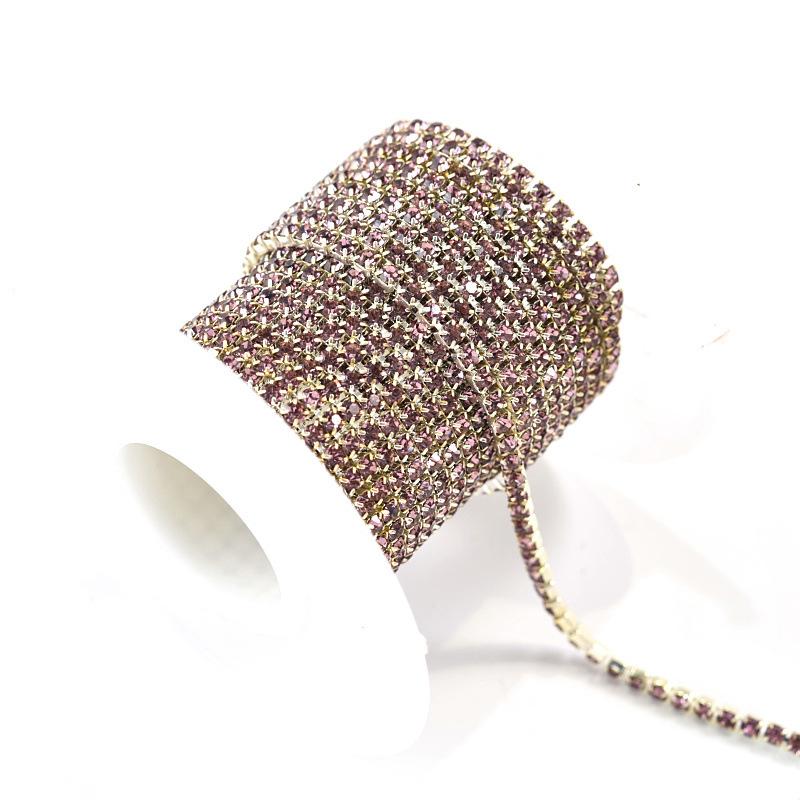 Crystal Rhinestone Chain, Glass Dense Claw Chain, Clothing Accessories Diy Wedding Accessories, Decorative Accessories