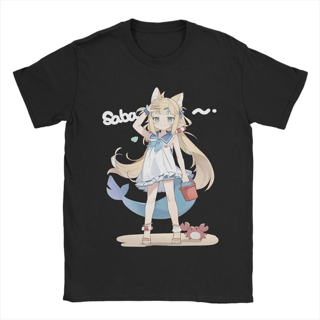 Y2k Novelty Sameko Saba T-Shirts Men Round Collar Unisex Cotton T Shirts Short Sleeve Tees Gift Idea Tops Plus Size Clothes