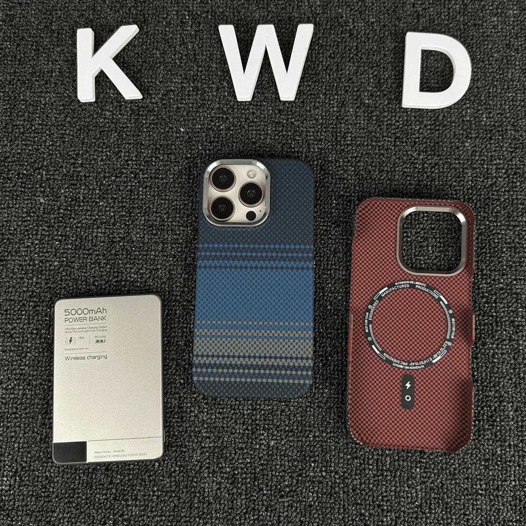 iPhone 17 Pro Max Kevlar Magnetische Hülle - Sturzsichere High-End-Schutzhülle für Apple 16