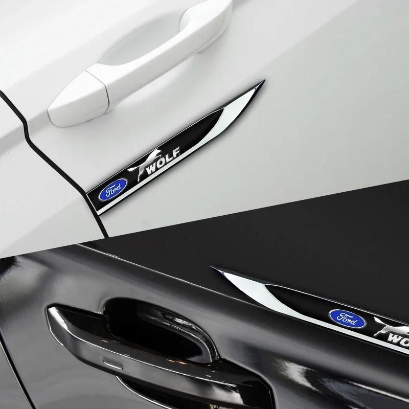New 2026 Car Sticker 2025 Hot 2PCS Side Sports Decals Car Body Decoration Stickers For Ford Focus 2 3 1 Fiesta MK1 MK2 MK3 MK7 F