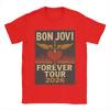 Harajuku T Shirt Summer Bon Jovi Keep The Faith World Tour Cotton Tshirt for Men Women Awesome Wholesale Short Sleeve Tees