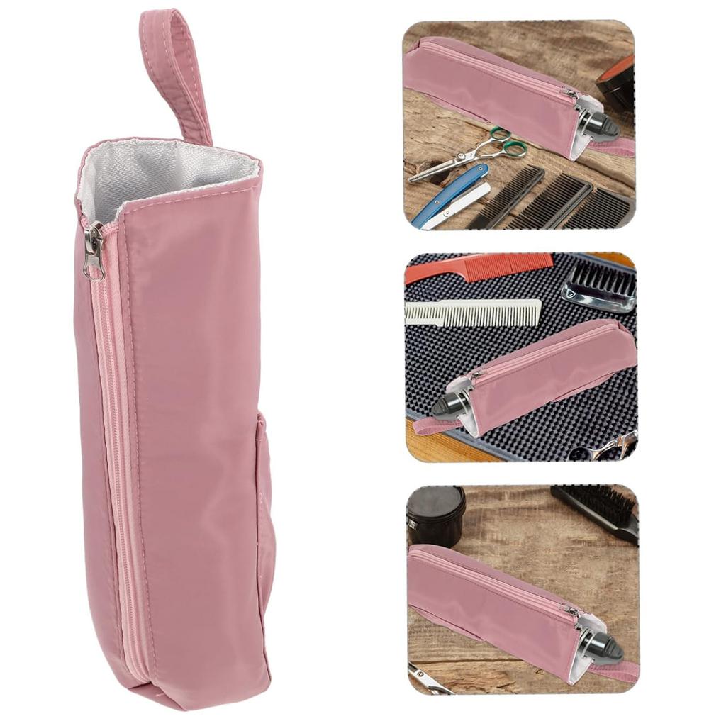 Heat Resistant Hair Curler Storage Bag Organizer for Hair Dryer Copper Comb Hanging Pouch