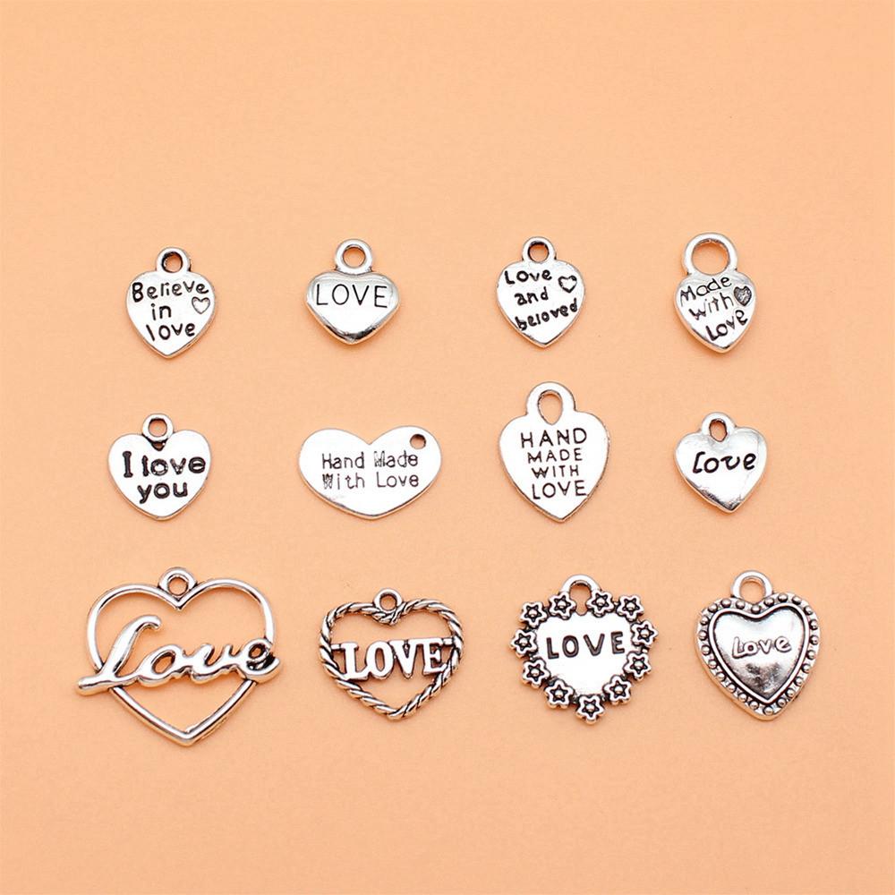 1 Set Angel Charms Wings Mix Pendants For Boho Style Jewelry Making Bulk