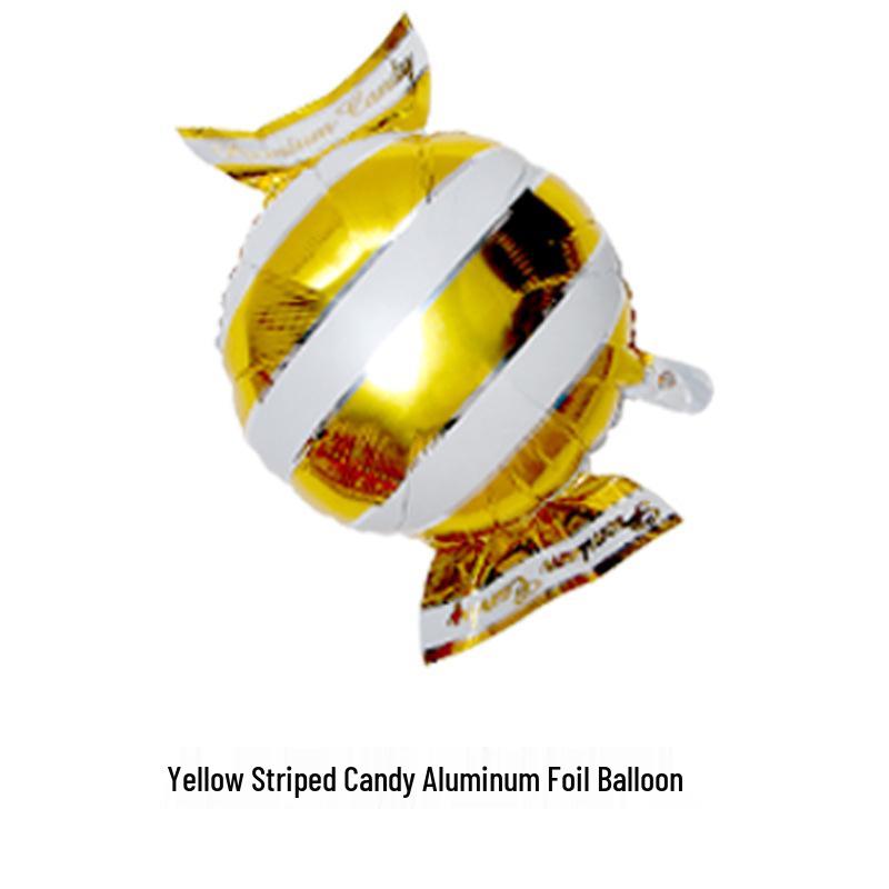 18" Aluminum Foil Pinwheel Candy Lollipop Balloon - Birthday & Christmas Party Decoration