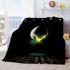 Weiche Überwurfdecke aus dem Film „Aliens“, Weltraummonster, bedruckt, Tagesdecke, Sofa-Couch-Bezüge, Reise-Camping-Decke, Geschenk für Kinder und Erwachsene