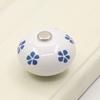 Retro European Style Cabinet Handle Wardrobe Ceramic Drawer Knobs Door Handle Circular Cupboard Pulls Floral Furniture Hardware