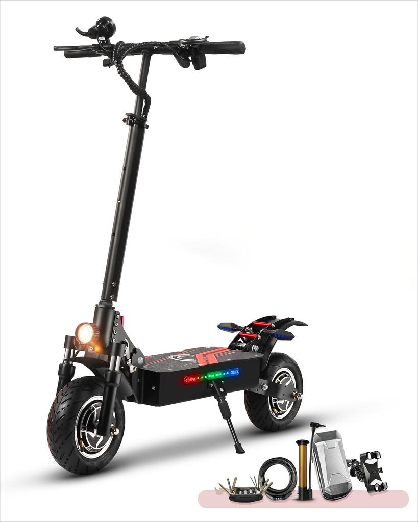 BOYUEDA Q7 PRO Off-road Electric Scooter 2*1600W Motor 52V19Ah Battery Max Speed 70km/h Max Range 60km