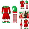 Children's Christmas Outfit Boys And Girls Santa Claus Suit Red Long Sleeve