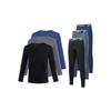 Girls' Velvet-Lined Warm Underwear Set - Seamless Long Sleeve and Pants for Autumn/Winter