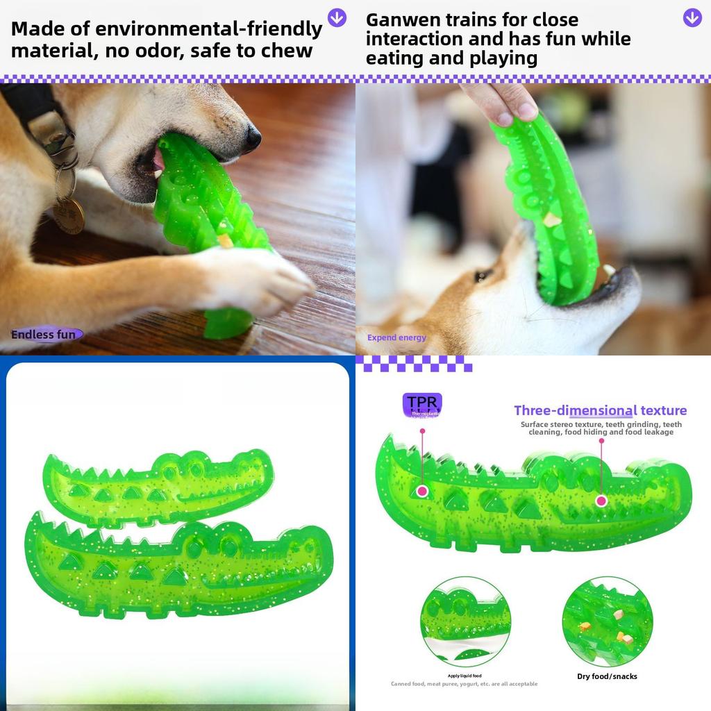 Q Monster Gummi-Haustier-Puzzle-Futterspender für Hunde mit befüllbarem Futterspender für langsames Fressen Training