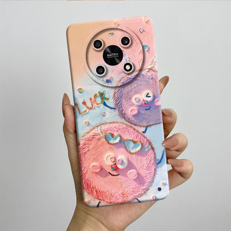 For Honor X9 4G 5G / Magic 4 Lite 4G 5G Phone Case ANY-NX1 LX1 LX2 LX3 Soft Silicone Sweet Painted Cover Cute Printed Casing