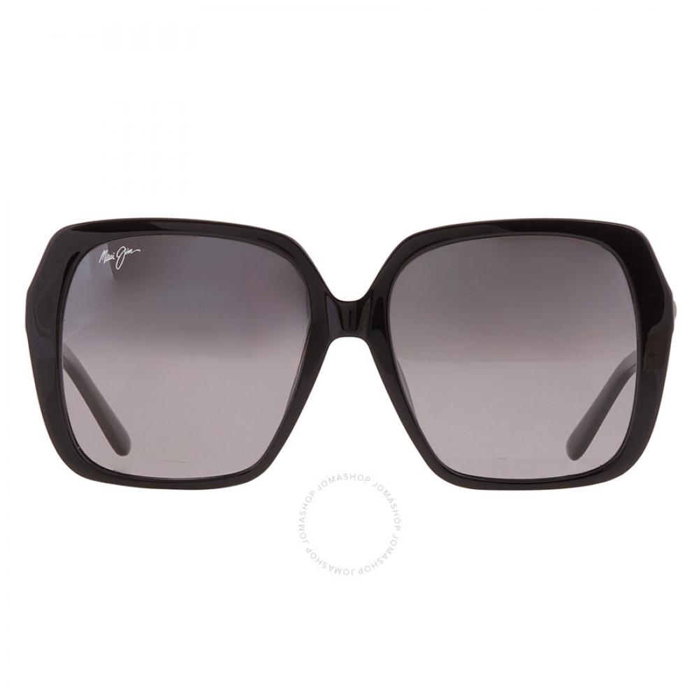 

Солнцезащитные очки Maui Jim Poolside, нейтрально-серые, квадратные, GS838 02 55