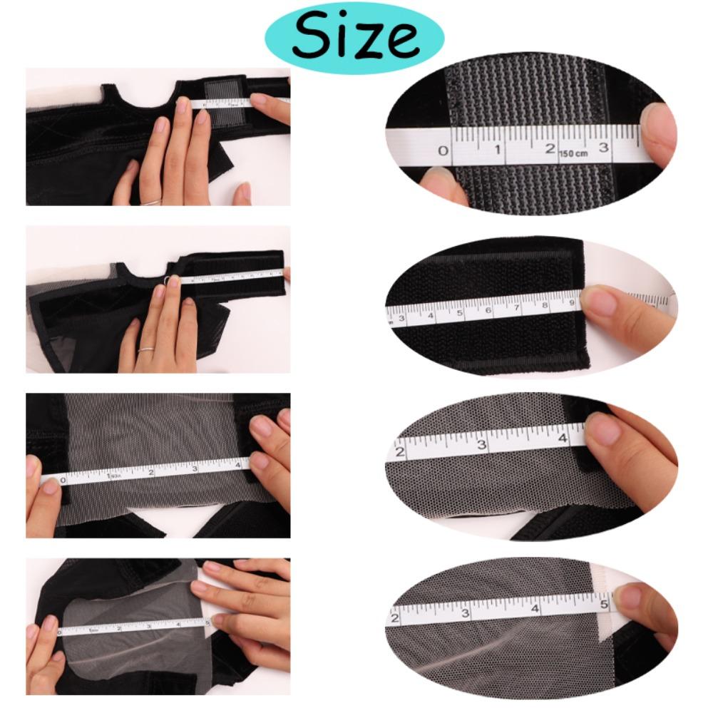 Adjustable Lace Wig Cap with Grip Band Gluless Hairnet Soft U Part Wig Cap  to Keep Wigs