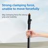 B040 Metal Tabletop Clip-On Camera Phone Live Streaming Stand Retractable Rod with 1/4 Screw Interface