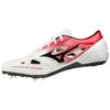Comfortable Lightweight Slip-Resistant Durable Breathable Low-Top Sprinting Running Shoes Unisex Sneakers White Red U1GA202101