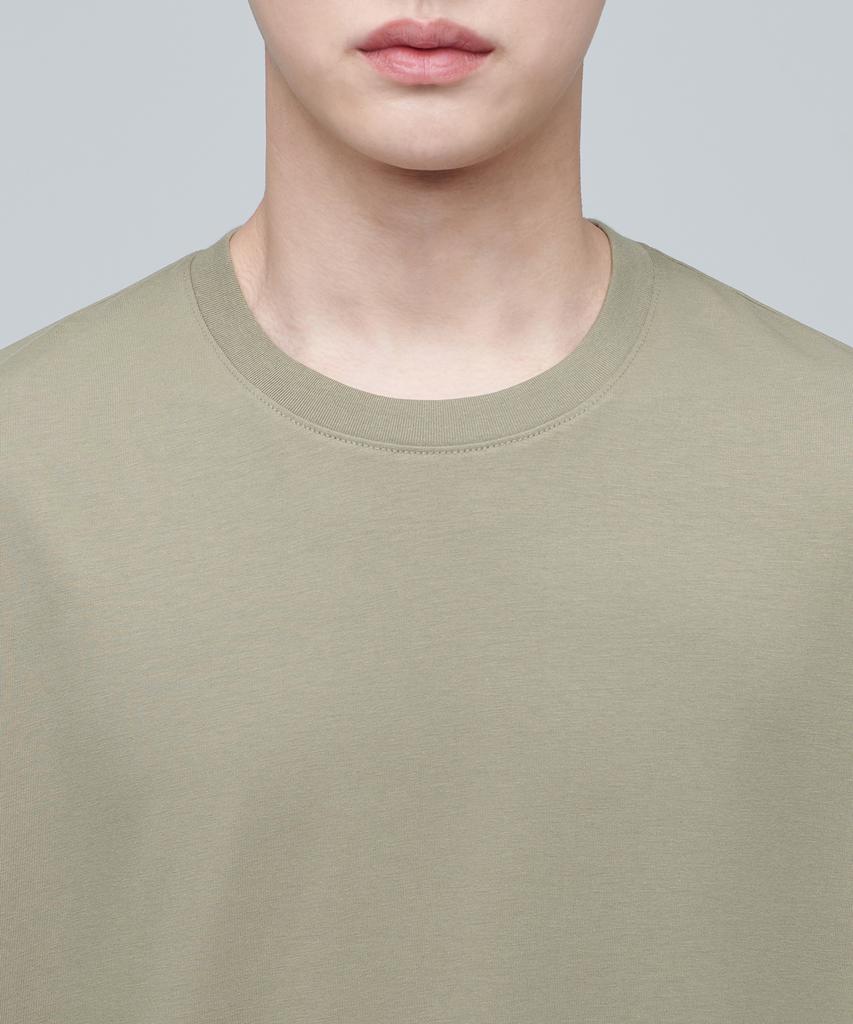 MUSINSA STANDARD [Cooltandard] Relaxed Fit Crew Neck T-Shirt [Warm Sand]