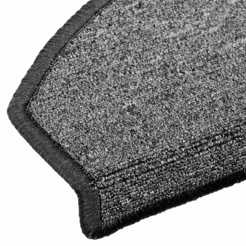 Self Adhesive Stair Protectors Semi Circular 15 pcs Dark Grey