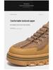 Men's Waterproof Leather Slip-on Casual Sneakers, Autumn Fashion, Versatile Thick-soled Sport Shoes