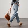 SOFSIL Women's High-Waist Harem Cropped Jeans