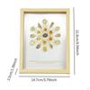 Stones Picture Frame Ornament Decorative Photo for Wall Bedroom Window