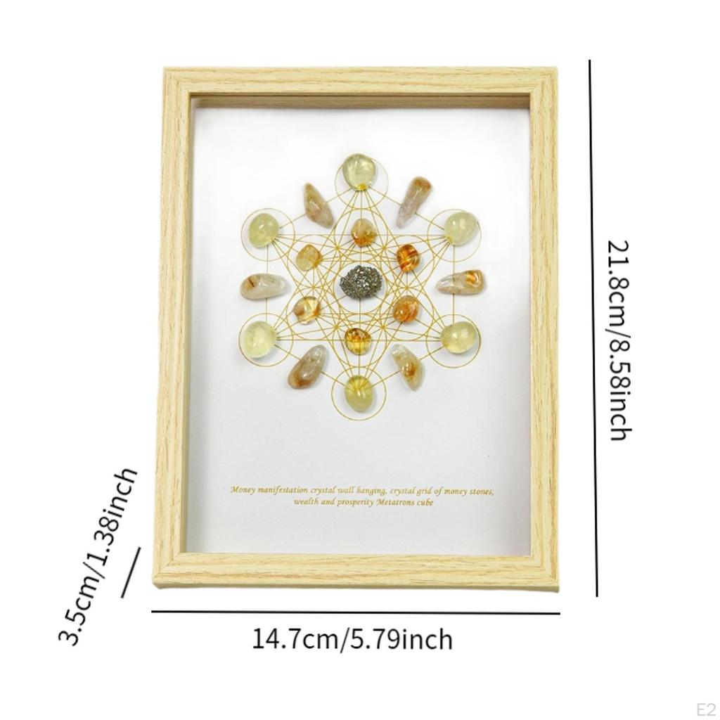 Stones Picture Frame Ornament Decorative Photo for Wall Bedroom Window