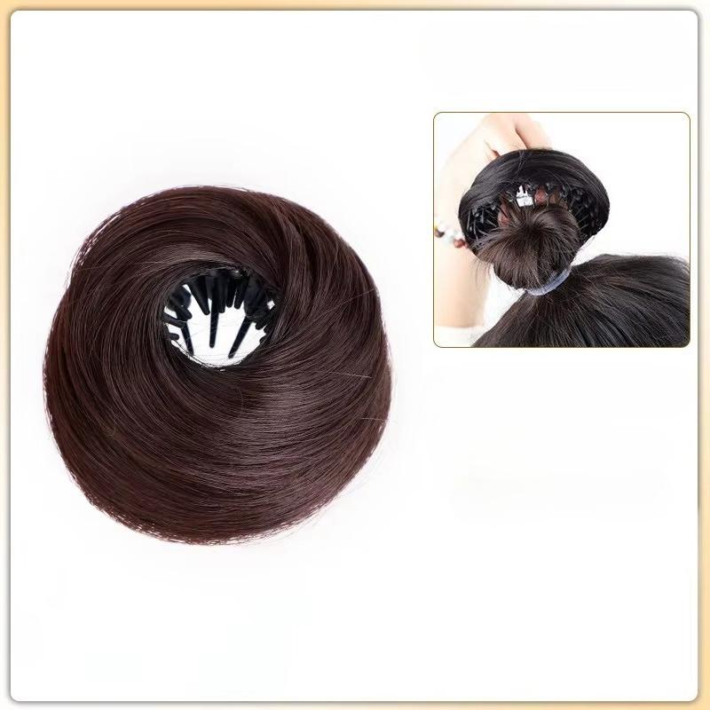 

Парик-пучок, повязка для волос, естественно сжимается по желанию, ленивые волосы пушистые. Головные уборы для девочек и женщин, инструменты для укладки волос, аксессуары