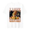 Funny Meme I Love Garlic Bread Skeleton Graphic Printed T Shirt Women Casual Short Sleeve Tshirts Aesthetic Y2k Clothes
