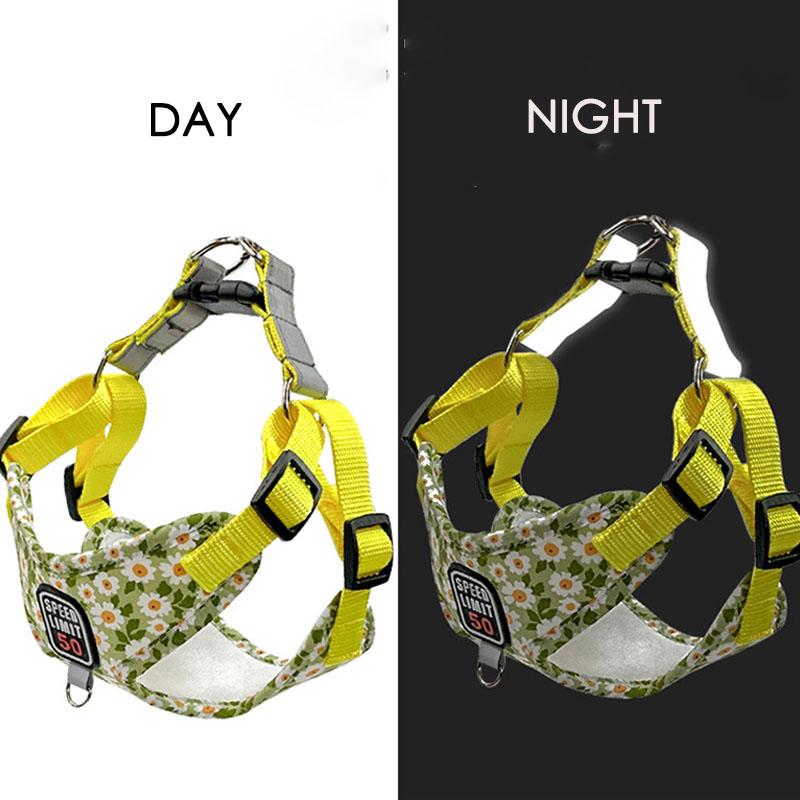 Pull Harness Leash No Dog Set For Small Medium Dog Reflective Harness Vest Walking Lead Leash For Small Dogs Chihuahua Pug