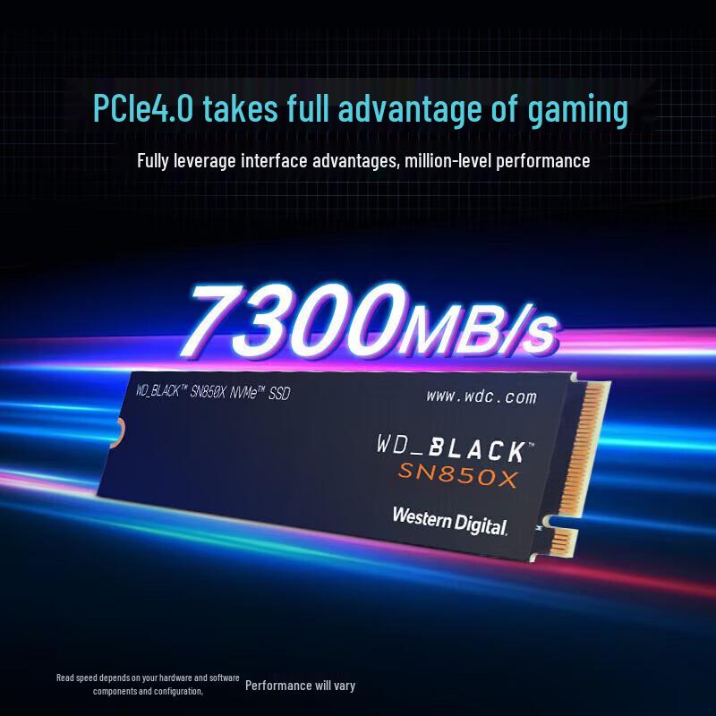 WD Black SN850X NVMe PCIe 4.0 Gaming SSD