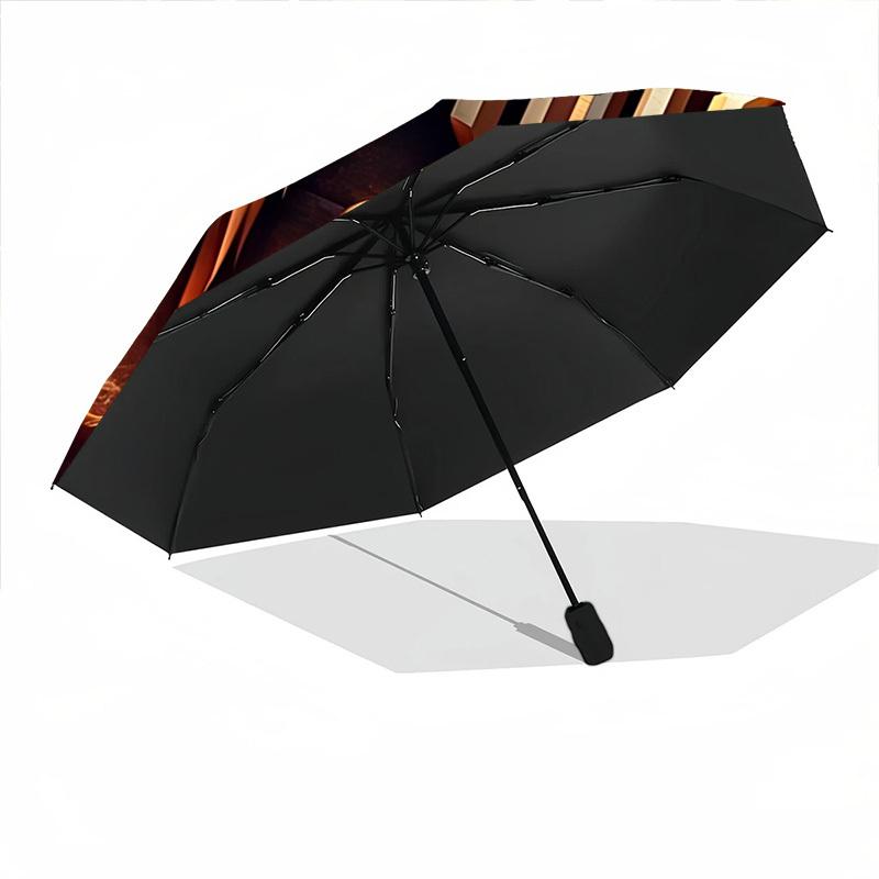 1pc Harry Potter Automatic Open/Close Umbrella - Compact Travel Umbrella with 8-Rib Durable Frame, Lightweight & Portable for Commuting, Fashionable A