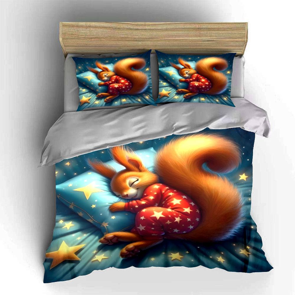 Starry Night Bedding Set Soft Comfortable Duvet Cover Bedding Set Included 1*Duvet Cover & 2*Pillowcases, Gift