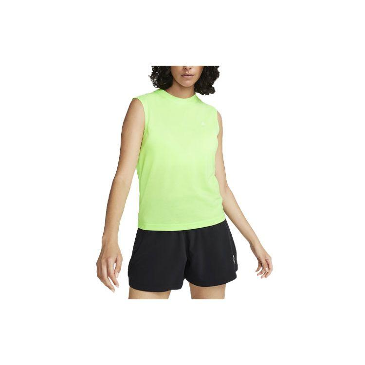 Nike ACG Dri-FIT ADV Goat Rocks Solid Logo Embroidered Crew Neck Vest Women tops Green DO9271-337 XL