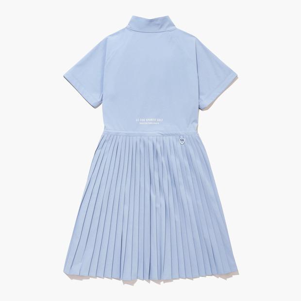 LECOQ GOLF Women'S Short Sleeve Half-Zip Pleated Dress (Gq322Lop71)