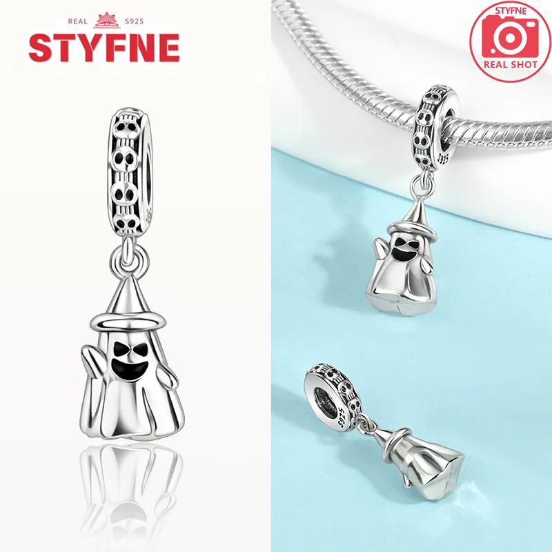 Coppercharms Ghost&Pumpkin New Halloween Party Luminous Beads Fit Original Bracelet Diy Fine Jewelry Gifts For Women Making