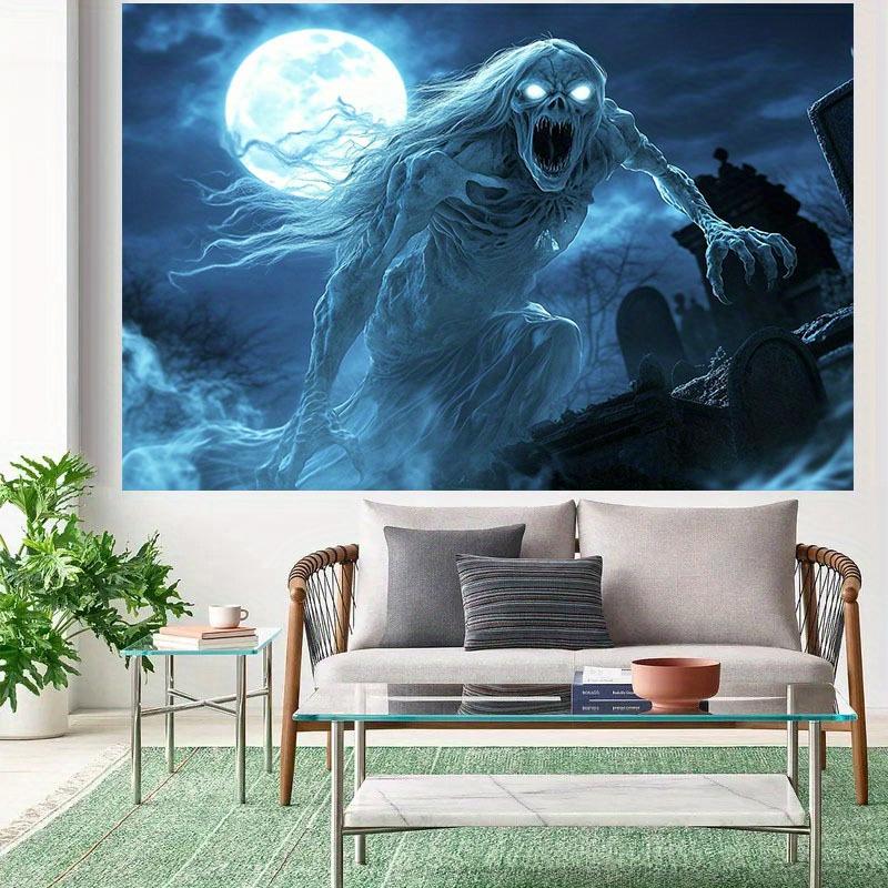Halloween Horror Ghost Background Cloth: Ghosts Are Approaching, Creating the Most Terrifying Festive Atmosphere!