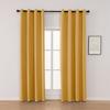 100% Linen Cotton Blackout Curtain Sun Blocking Thermal Insulation Solid Color Curtains Living Room Bedroom