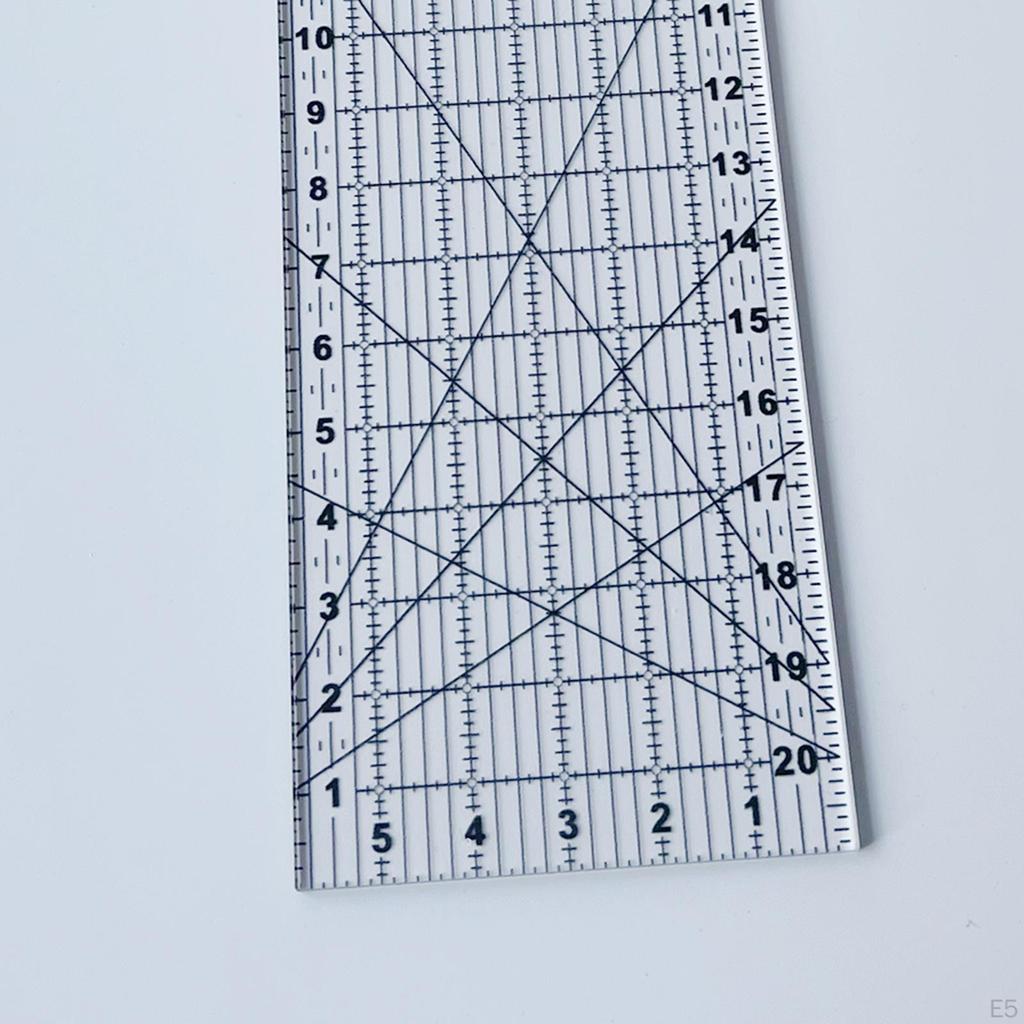 9inch Quilting Template Sewing Machine Domestic Templates DIY Ruler for Simple Clothing