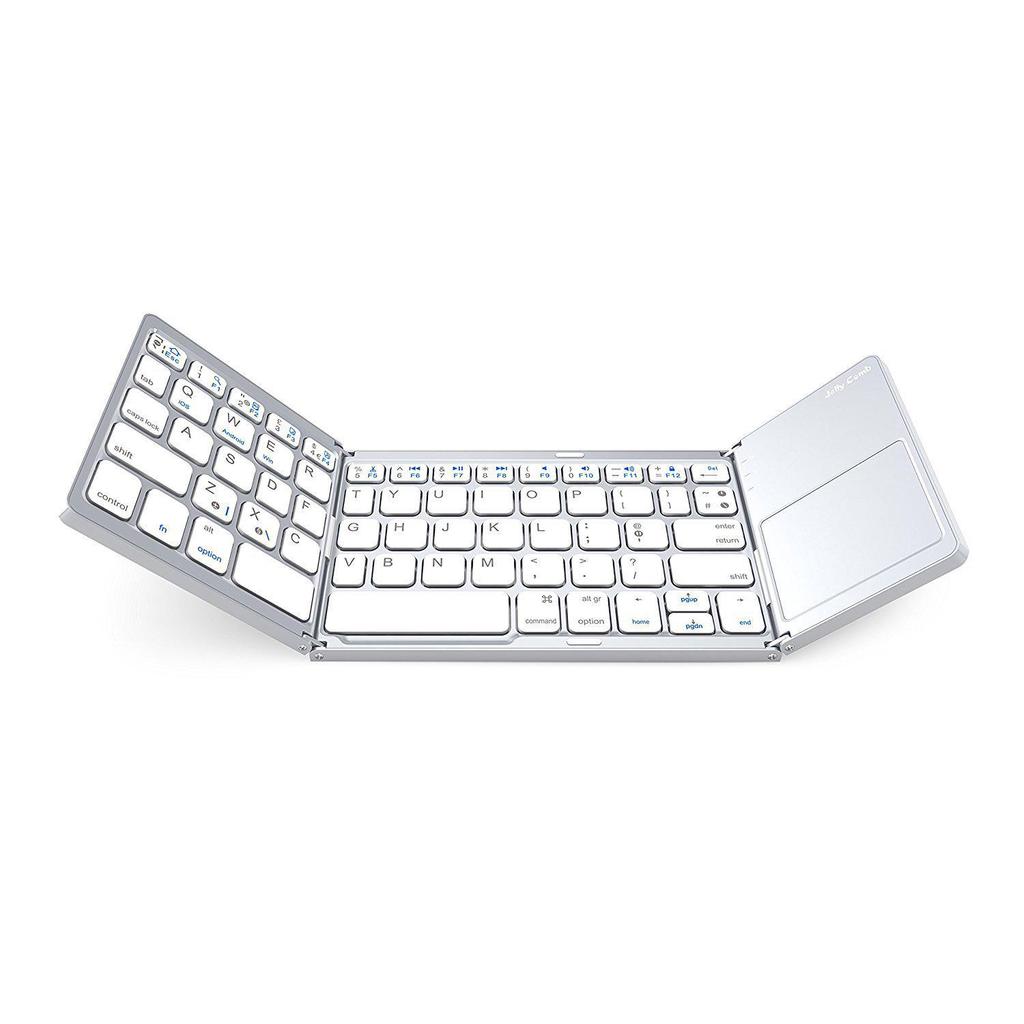 B033 Foldable Bluetooth Keyboard with Touchpad for Phones, Tablets, Laptops