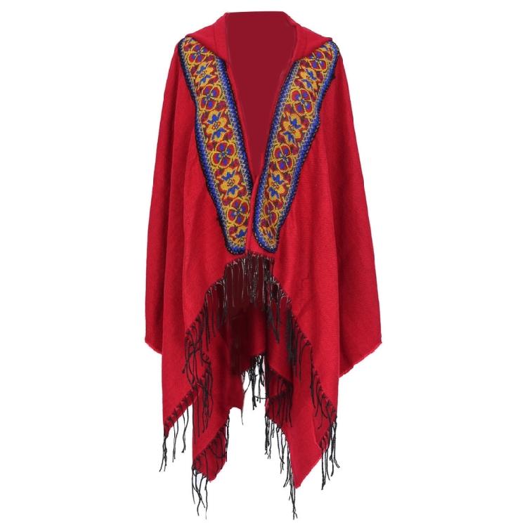 Шаль с узором из красочных цветов Традиционная этническая шаль Богемная этническая шаль для женской верхней одежды