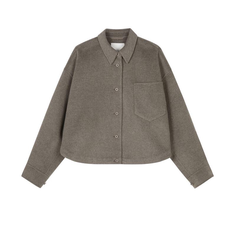 JNBY Women's Wool Blend Shirt Collar Coat