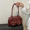 Lässige Bowlingtasche Mehrfachtasche Achseltasche Pendlerhandtasche Schultertasche Tasche mit großem Fassungsvermögen