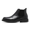 Side Zipper Mens Chelsea Boots British Style Ankle Boots Punk Style Male Motorcycle Boots Versatile Non-Slip Men Casual Footwear