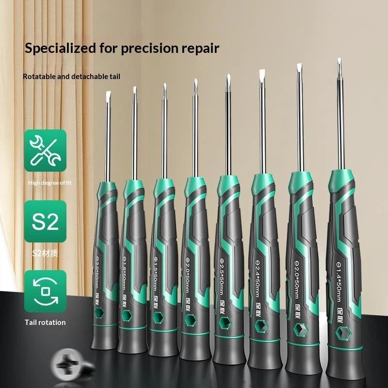 Precision Magnetic Screwdriver Anti-Slip Handle Slotted Type Mini Screw Driver Installation And Disassembly Repair Tool