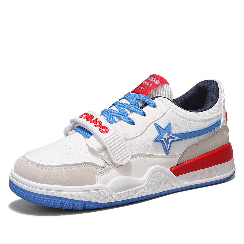 

2024 summer new low-top skateboard shoes for boys and girls, small white shoes, live broadcast sports mesh breathable couple shoes 36