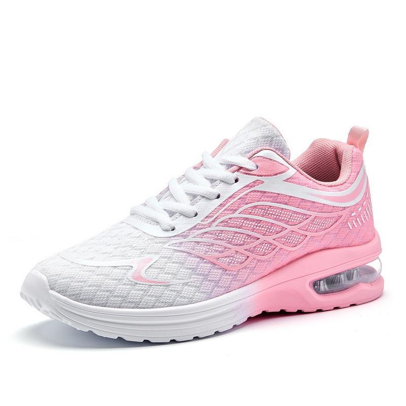 Sapato feminino de malha respirável para primavera e outono, tamanho grande, leve, para lazer, esportes, calçado único, sapatos de viagem